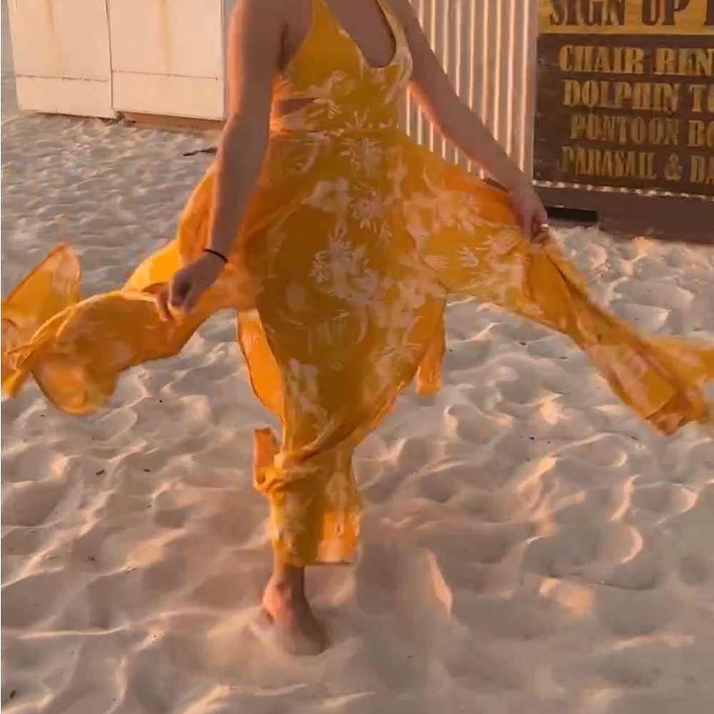 Free People tie, strapy sundress